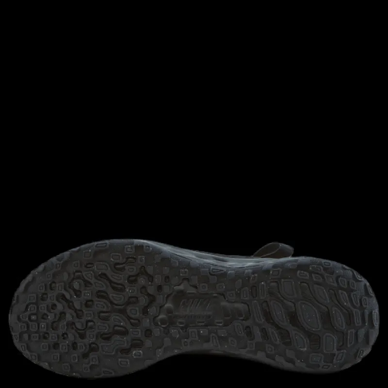 Nike Revolution 6 FlyEase Little Kids' Shoe BLACK/BLACK-DK SMOKE GREY Svart Hot