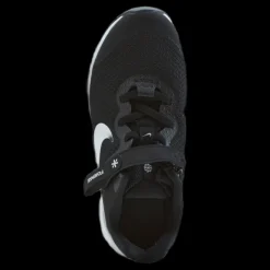 Nike Revolution 6 FlyEase Little Kids' Shoe BLACK/WHITE-DK SMOKE GREY Svart