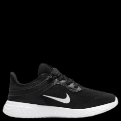 Nike Revolution 5 Flyease PS White/Black Svart Discount