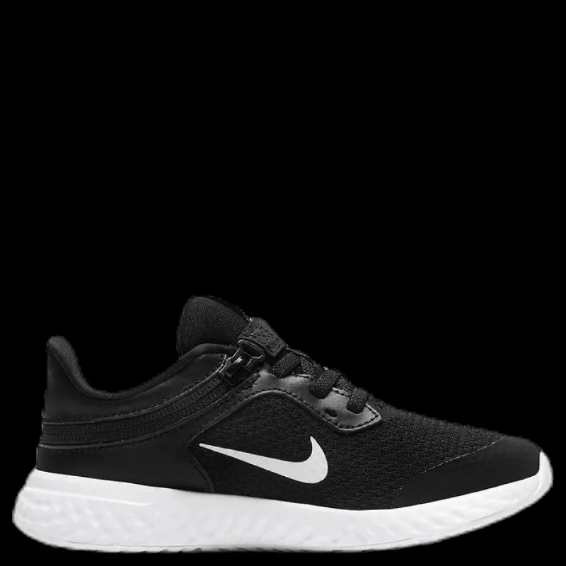 Nike Revolution 5 Flyease PS White/Black Svart Discount