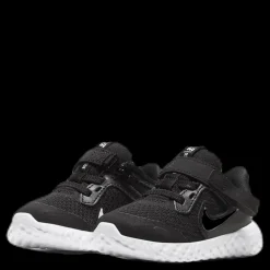 Nike Revolution 5 Flyease Toddler White/Black Svart Best