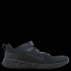 New Nike Revolution 6 Little Kids' Shoes BLACK/BLACK-DK SMOKE GREY Svart