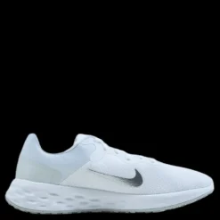 Clearance Nike Revolution 6 Next Nature Women's Road Running Shoes WHITE/METALLIC SILVER-PURE PLATINUM Vit