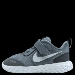 Nike Revolution 5 TD Kids White/Grey Grå