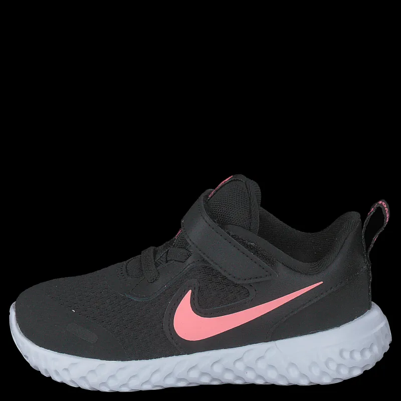 Nike Revolution 5 (tdv) Black/sunset Pulse Svart Clearance