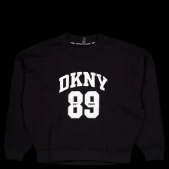 DKNY Sport Rhstn Lg Crew Nk Po Black/eggnog Svart Online