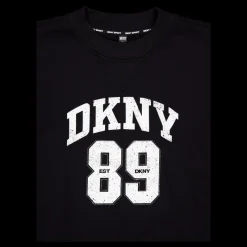 DKNY Sport Rhstn Lg Crew Nk Po Black/eggnog Svart Online