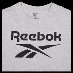 Discount Reebok Ri Big Stacked Logo M Grey Heather Grå