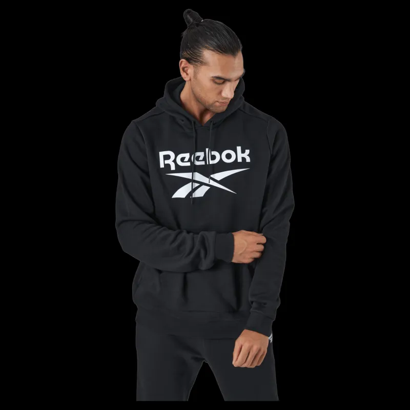 Reebok Ri Flc Oth Bl Hoodie Black/white Svart