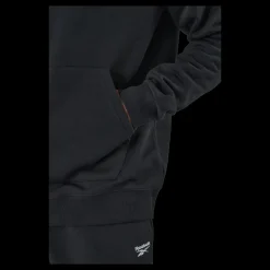 Reebok Ri Flc Oth Bl Hoodie Black/white Svart