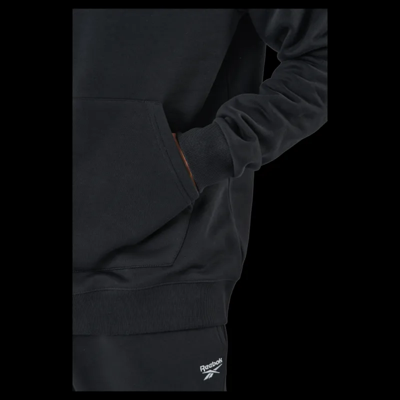 Reebok Ri Flc Oth Bl Hoodie Black/white Svart