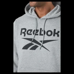 Reebok Ri Flc Oth Bl Hoodie Mgreyh/black Grå Online