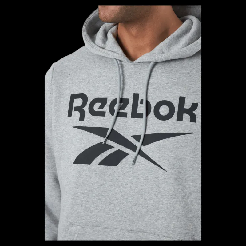 Reebok Ri Flc Oth Bl Hoodie Mgreyh/black Grå Online