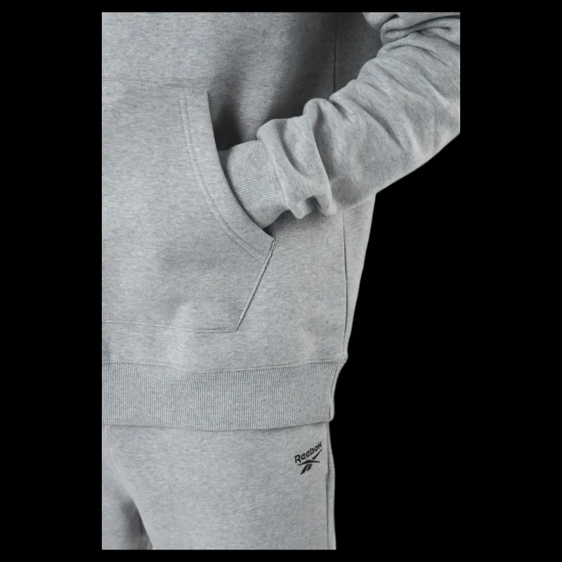 Reebok Ri Flc Oth Bl Hoodie Mgreyh/black Grå Online