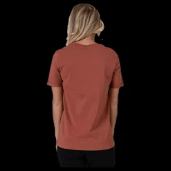 Discount Pieces Ria Ss Fold Up Solid Tee Brown Brun
