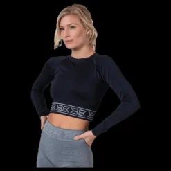 Online Better Bodies Rib Seamless LS Black Svart