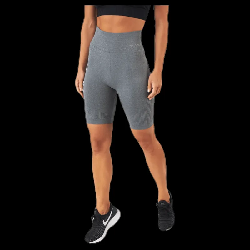 Outlet Better Bodies Rib seamless shorts Grey Grå