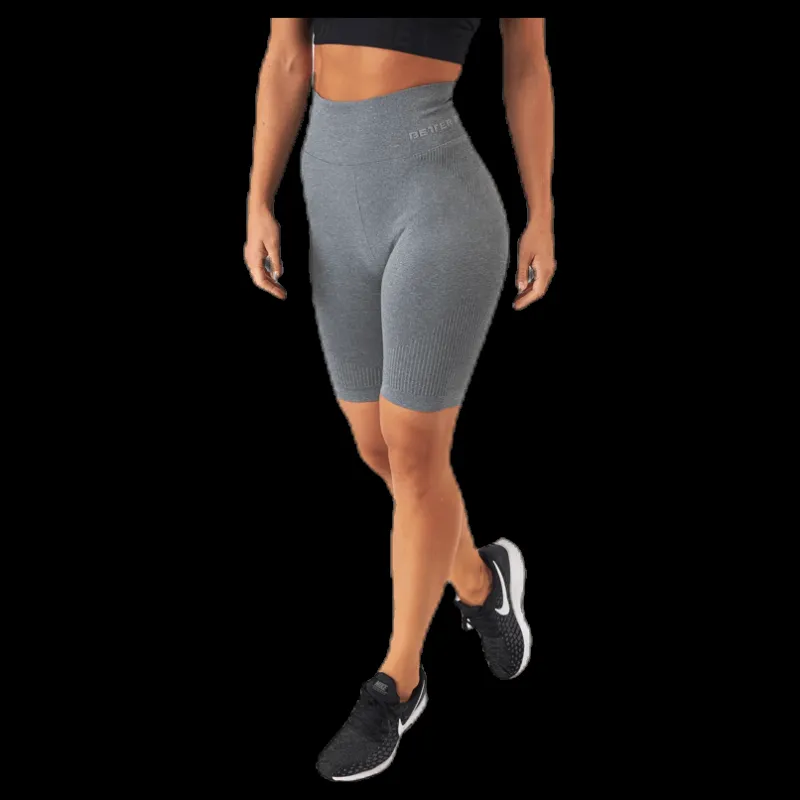 Outlet Better Bodies Rib seamless shorts Grey Grå