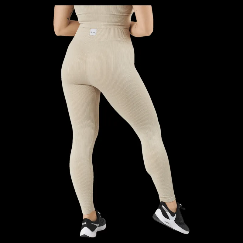 BLACC Rib Seamless Tights Mushroom Beige Best