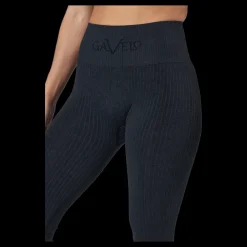 Gavelo Ribbed Black Sand Melange Seam Black Svart