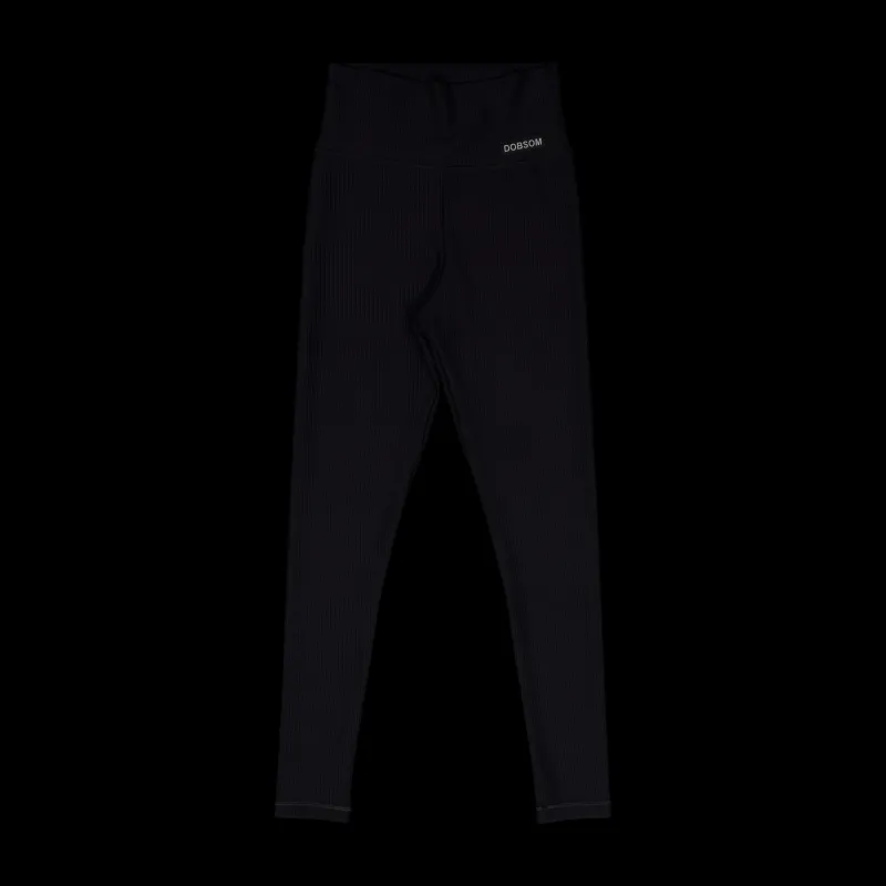 Online Dobsom Ribbed Tights Wmn Black Svart