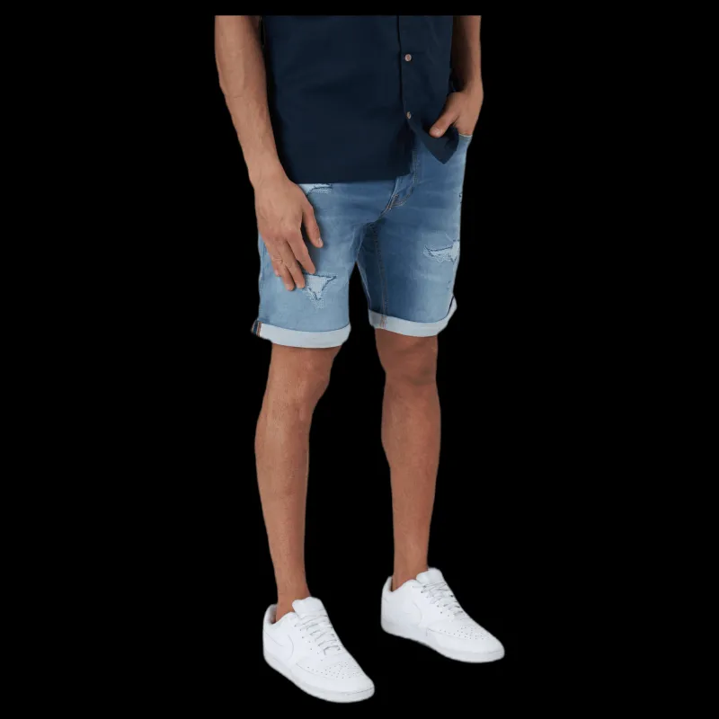Hot Jack & Jones Rick Con Shorts Ge 009 I.K Blue Blå