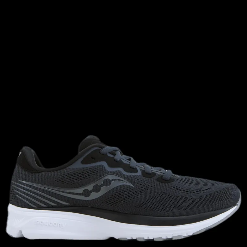 Saucony Ride 14 Black/Grey Svart och Grå Clearance