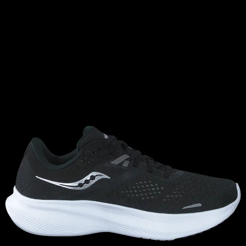 Saucony Ride 16 Black/white Svart Best