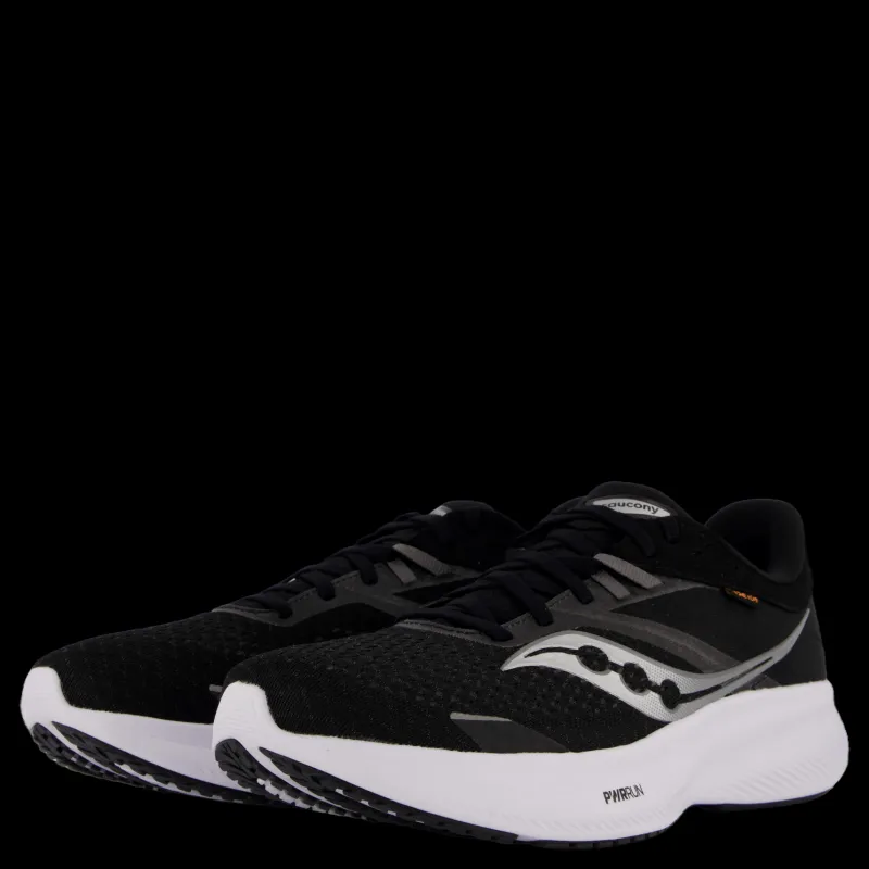 Saucony Ride 16 Black/white Svart Discount