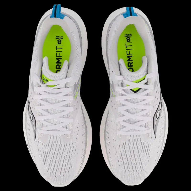 Saucony Ride 17 Men White/vizi Vit Online
