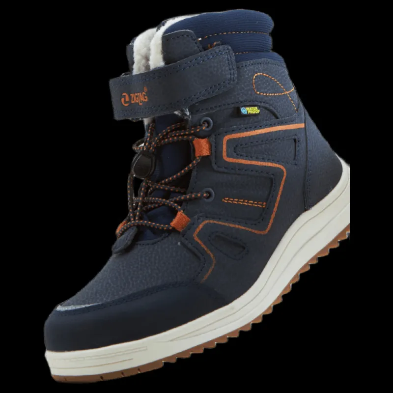 Discount ZigZag Rincet Kids Winterboot Wp Navy Blazer Blå