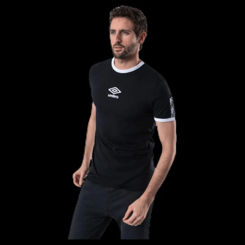 Umbro Ringer Taped Logo Tee Black Svart Online