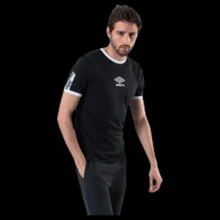 Umbro Ringer Taped Logo Tee Black Svart Online