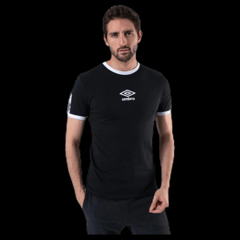 Umbro Ringer Taped Logo Tee Black Svart Online