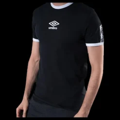 Umbro Ringer Taped Logo Tee Black Svart Online