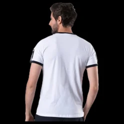 New Umbro Ringer Taped Logo Tee White Vit