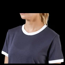 Best Nike Ringer Top SS Blue/White Blå