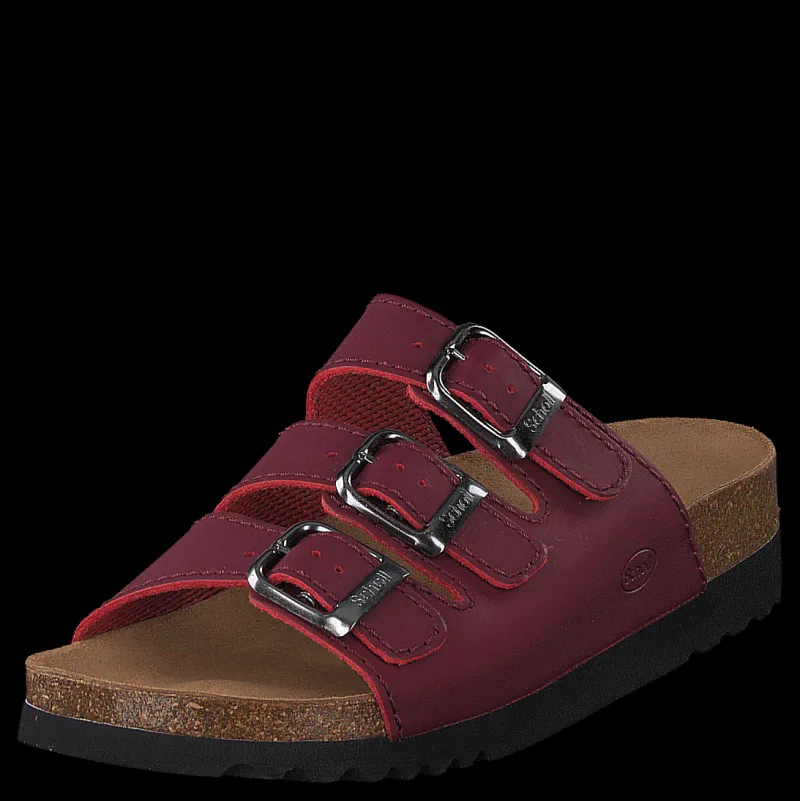 Scholl Rio Bordeaux Röd Hot