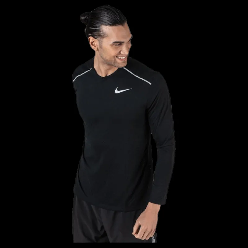 Nike Rise 365 LS Black/Silver Svart Hot