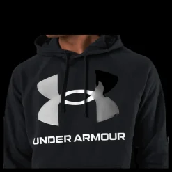 New Under Armour Rival Fleece Big Logo HD Black Svart