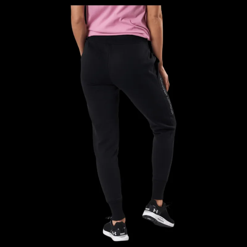 Discount Under Armour Rival Fleece EMB Pant Black Svart