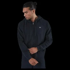 Under Armour Rival Fleece Fz Hoodie Black Svart Hot