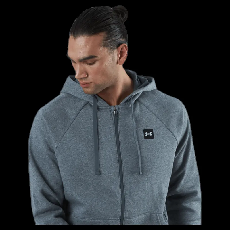 Under Armour Rival Fleece Fz Hoodie Grey Grå Best