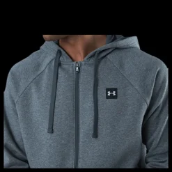 Under Armour Rival Fleece Fz Hoodie Grey Grå Best