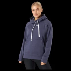 Online Under Armour Rival Fleece Hb Hoodie Tempered Steel Blå
