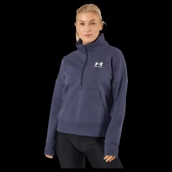 New Under Armour Rival Fleece Hz Tempered Steel Blå