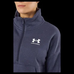 New Under Armour Rival Fleece Hz Tempered Steel Blå