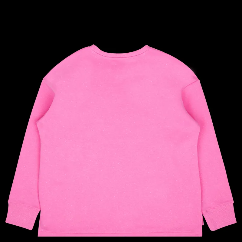 Under Armour Rival Fleece Oversize Crew Pink Edge Rosa Sale