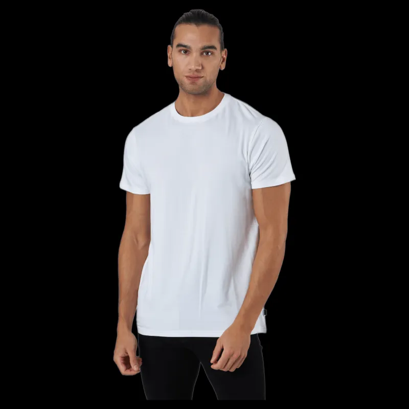 Online Resteröds R-neck Tee Bamboo White Vit