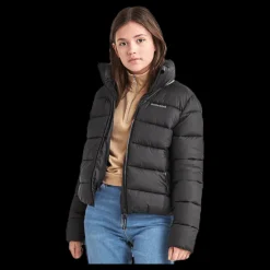 Didriksons Rose Girls Puff Jacket Black Svart Sale